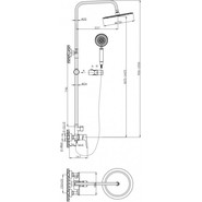 Душевая стойка BelBagno ANCONA-DOCM-CRM - фото 2