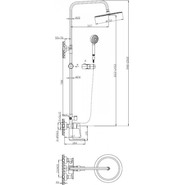 Душевая стойка BelBagno ANCONA-VSCM-CRM - фото 2