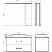 Зеркало-шкаф Comforty Амстердам 95 см, белый - фото 5