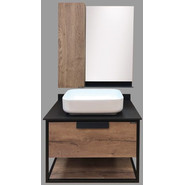 Зеркало-шкаф Comforty Кёльн 75 см, дуб тёмный - фото 4