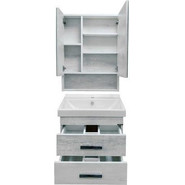 Зеркало-шкаф Comforty Никосия 60 см, дуб белый - фото 4