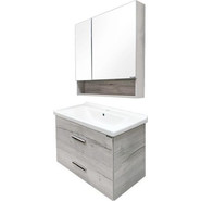 Зеркало-шкаф Comforty Парма 80 см, дуб дымчатый - фото 5