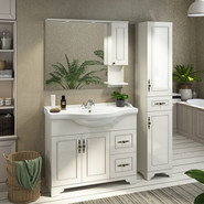 Зеркало-шкаф Comforty Севилья 100 см, слоновая кость - фото 2