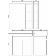 Зеркало-шкаф Comforty Тромсе 60 см, дуб сонома - фото 6