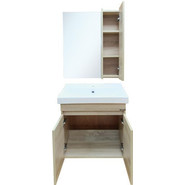 Зеркало-шкаф Comforty Тромсе 60 см, дуб сонома - фото 4