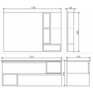 Зеркало-шкаф Comforty Турин 120 см, дуб бежевый - фото 4