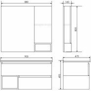Зеркало-шкаф Comforty Турин 90 см, дуб бежевый - фото 6