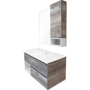 Зеркало-шкаф Comforty Турин 90 см, дуб бежевый - фото 3