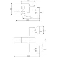 Смеситель для ванны BelBagno Romano ROM-VAS-CRM - фото 2