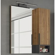 Зеркало-шкаф Comforty Штутгарт 75 см, дуб тёмно-коричневый - фото 