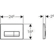 Кнопка смыва Geberit Delta 51 115.105.21.1, хром глянец - фото 2