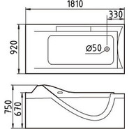 Ванна гидромассажная Gemy G9055 O 181x92 см R - фото 3