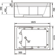 Ванна гидромассажная Gemy G9061 B 181x121 см R - фото 4