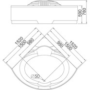 Ванна гидромассажная Gemy G9082 O 152x152 см - фото 4