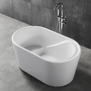 Ванна отдельностоящая сидячая Abber AB9277 130x75 см - фото 