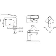 Смеситель для раковины BRAVAT ELER F1191238CP-RUS - фото 2