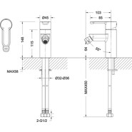 Смеситель для биде BRAVAT STREAM F33783C - фото 3