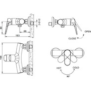 Смеситель для душа BRAVAT ELER F9191238CP-01-RUS - фото 2