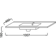 Раковина мебельная Jacob Delafon Ola 100 см EXUA112-00 - фото 4