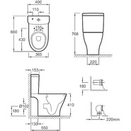 Унитаз-компакт Jacob Delafon Odeon Up 4957CK-00 - фото 3
