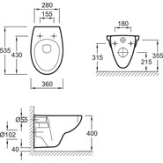 Унитаз подвесной Jacob Delafon Patio E4187-00 - фото 5