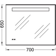 Зеркало Jacob Delafon Formilia Led 70 см EB1159-NF - фото 3