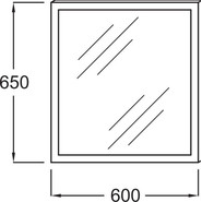 Зеркало Jacob Delafon Parallel Led 60 см EB1440-NF - фото 3