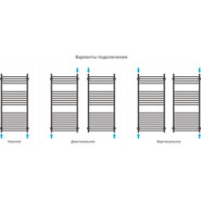 Полотенцесушитель водяной Сунержа Богема с полкой+ П16 1000х500 мм 12-0223-1050, белый - фото 4