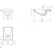 Раковина мебельная Cersanit Moduo 40 см UM-MOD40/1 - фото 4