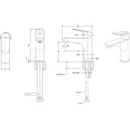 Смеситель для раковины Bravat Rhein F1429564CP-9-ENG, Цвет производителя: хром - фото 6