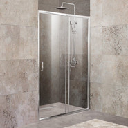 Душевая дверь BelBagno 120 см UNIQUE-BF-1-120/135-C-Cr, хром/прозрачное - фото 