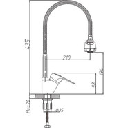 Смеситель для кухни Haiba HB4304-3 - фото 2