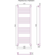Полотенцесушитель водяной Сунержа Богема+ П20 1200x400 мм 071-0220-1240, сатин - фото 6