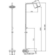 Душевая стойка Haiba HB24801, нержавеющая сталь - фото 6