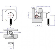 Смеситель для душа Cezares APHRODITE-DIM2-02-Bi, бронза, Цвет производителя: бронза - фото 2