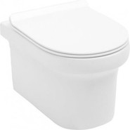 Унитаз подвесной Aquanet Rimless Nova-W BL-101N-WHT 211914 с тонкой крышкой микролифт - фото 