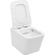 Унитаз подвесной Aquanet Rimless Tavr-W BL-103N-WHT 211920 с тонкой крышкой микролифт, Цвет производителя: белый - фото 4