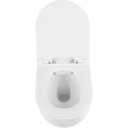 Унитаз подвесной Aquanet Rimless Glide-W CL-11042 210772 с тонкой крышкой микролифт - фото 5