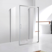 Душевое ограждение Cezares 160х90 см MOLVENO-AH-12-160/90-C-Cr-IV, хром/прозрачное - фото 