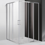 Душевое ограждение Cezares 160х90 см MOLVENO-AH-22-160/90-C-Cr-IV, хром/прозрачное - фото 