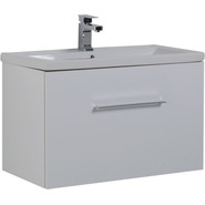 Тумба подвесная с раковиной Aquanet Порто 80 см 195731, белый - фото 