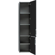 Пенал подвесной Aquanet Алвита 35 см 240197, серый антрацит - фото 3