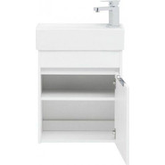 Тумба подвесная с раковиной Aquanet Лидс 50 см 239741, белый, Цвет фасада: белый - фото 6