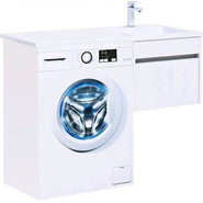 Тумба подвесная с раковиной-столешницей Aquanet Токио 110 см 236915 R, белый - фото 2