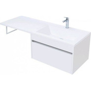 Тумба подвесная с раковиной-столешницей Aquanet Токио 130 см 236917 R, белый - фото 