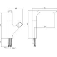 Смеситель для кухни E.C.A. Myra 102118063HEX - фото 3