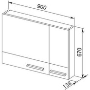 Зеркало-шкаф Aquanet Нота 90 см 165371, белый - фото 5