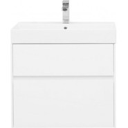 Тумба подвесная с раковиной Aquanet Бруклин 70 см 203959, белый - фото 3