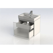 Тумба подвесная с раковиной Aquanet Йорк 60 см 202094, белый - фото 5