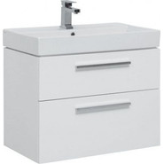 Тумба подвесная с раковиной Aquanet Nova 75 см 242262, белый, Цвет фасада: белый - фото 